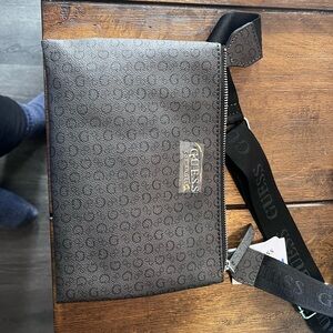 GUESS Black Monogram Bag